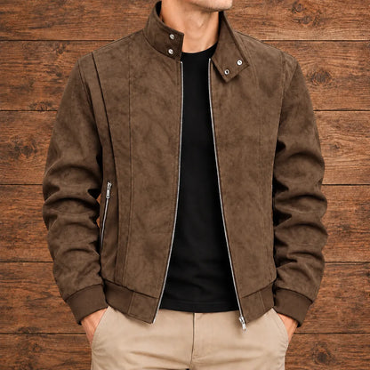 Stand Collar Zip Jacket