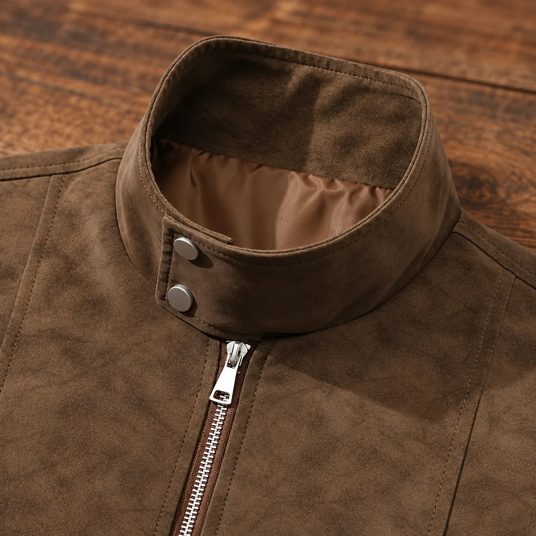 Stand Collar Zip Jacket