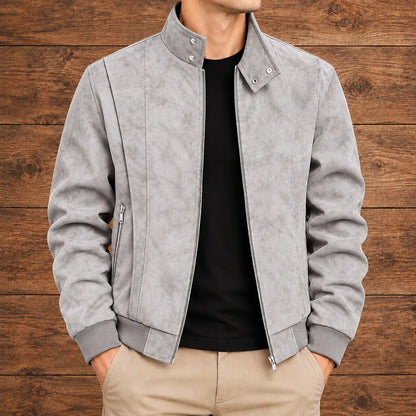 Stand Collar Zip Jacket