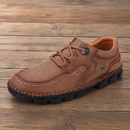 Stitched Casual Low-Top Sneakers