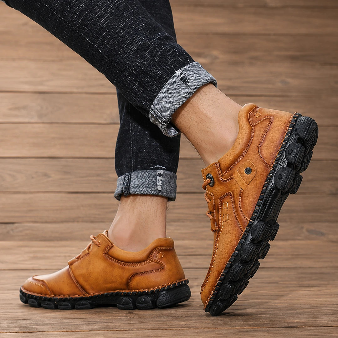 Stitched Casual Low-Top Sneakers