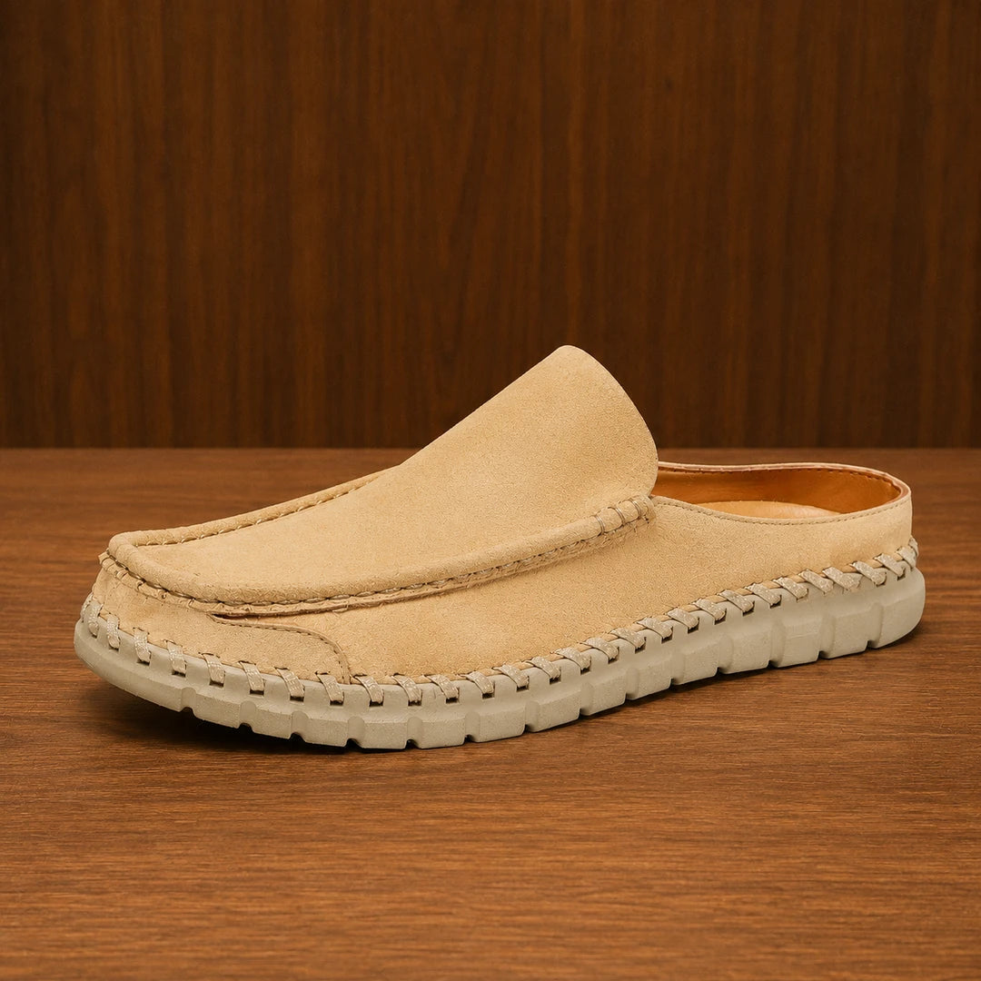 Stitched Moccasin Mules