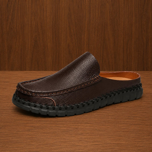 Stitched Moccasin Mules