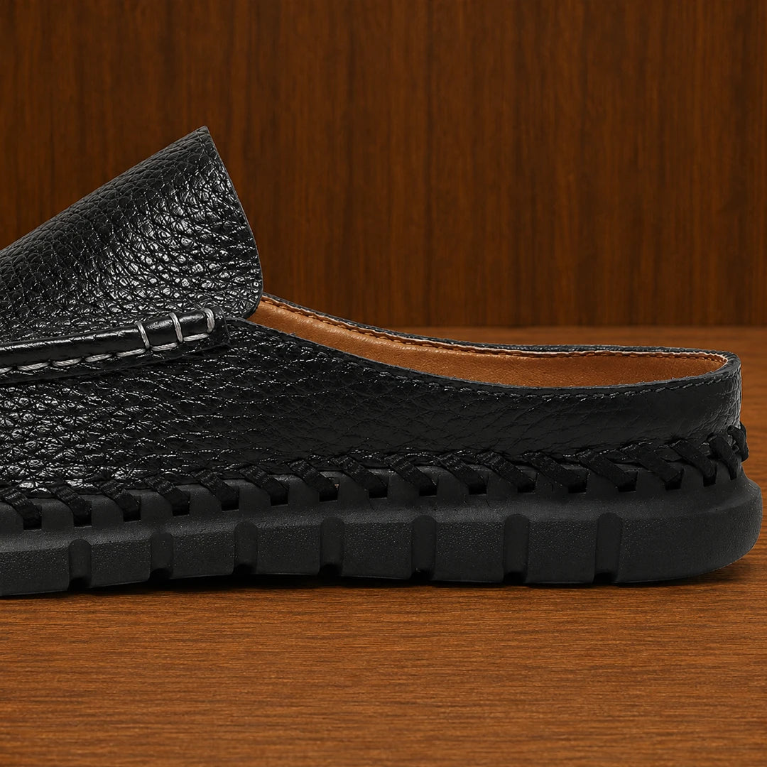Stitched Moccasin Mules