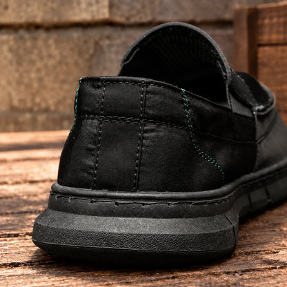 Stretch Panel Slip-On Shoes