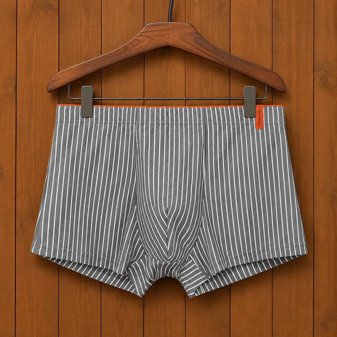 Striped Casual Boxer Briefs