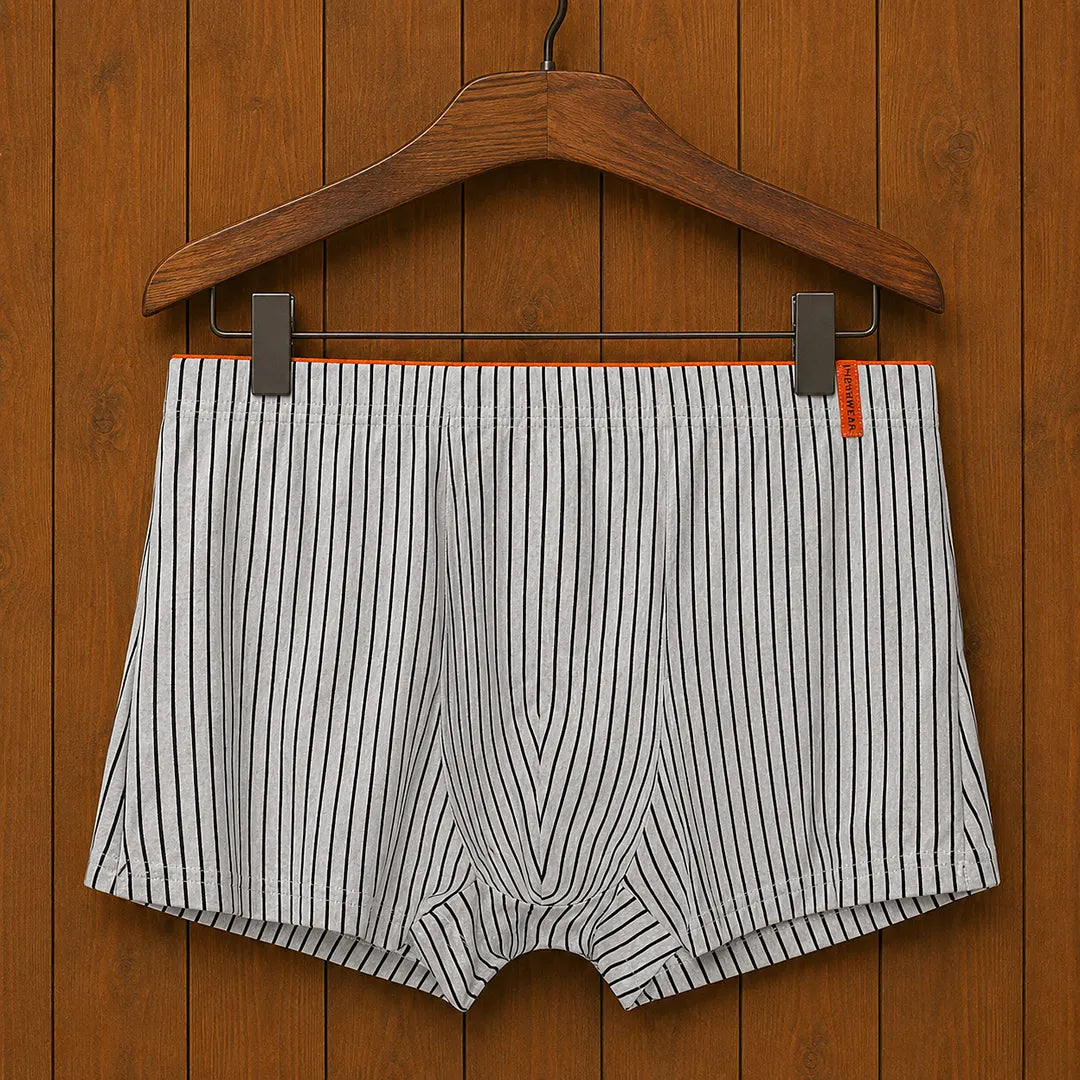 Striped Casual Boxer Briefs