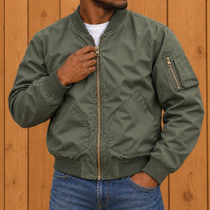 Structured Bomber Jacket