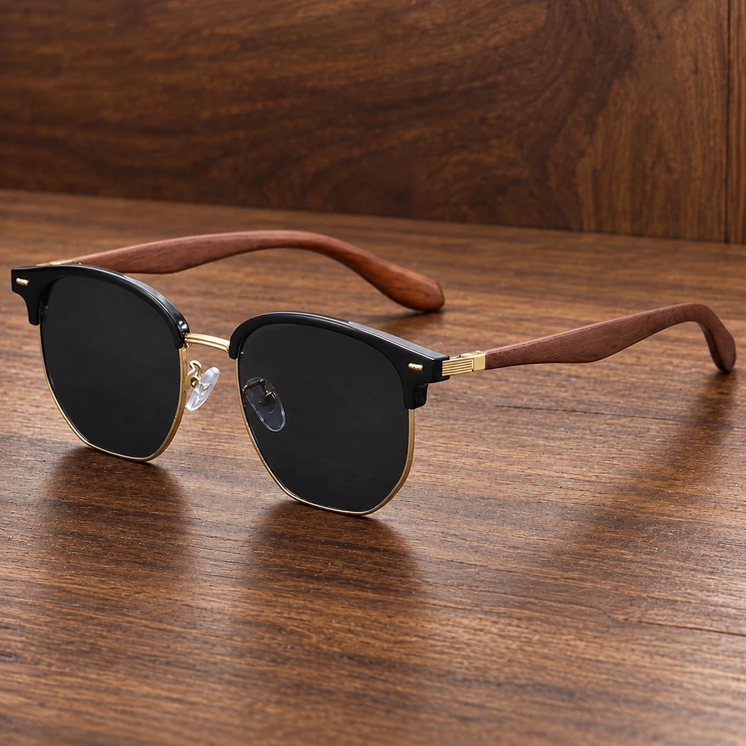 Structured Browline Frame Sunglasses