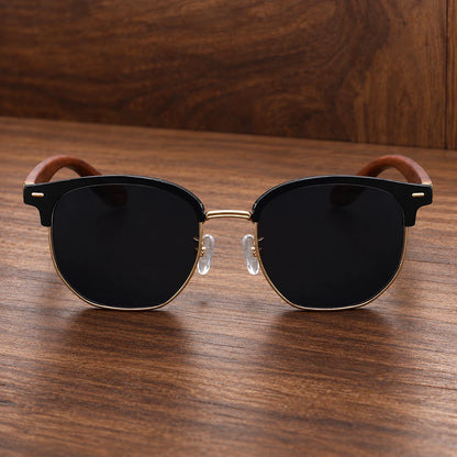 Structured Browline Frame Sunglasses