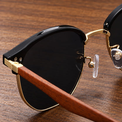 Structured Browline Frame Sunglasses