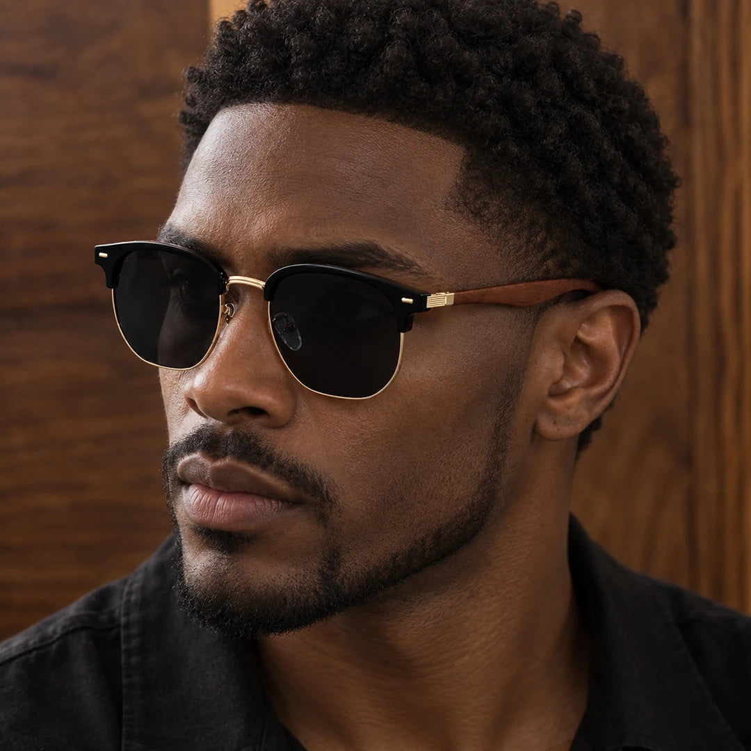 Structured Browline Frame Sunglasses