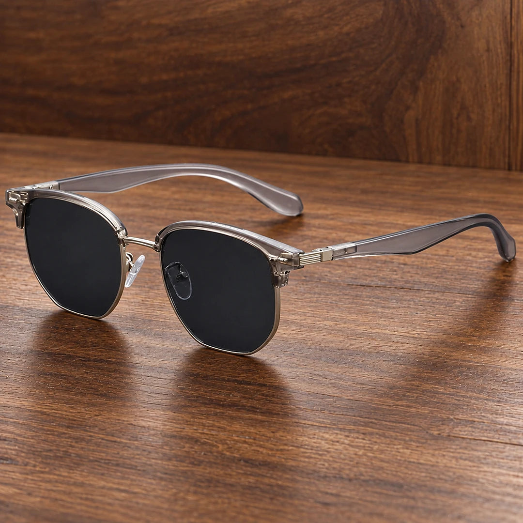 Structured Browline Frame Sunglasses
