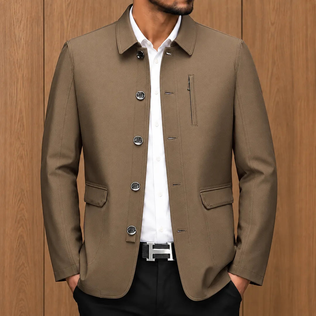 Structured Button Front Jacket