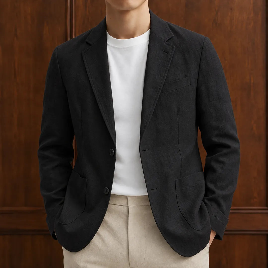Tailored Single-Breasted Blazer