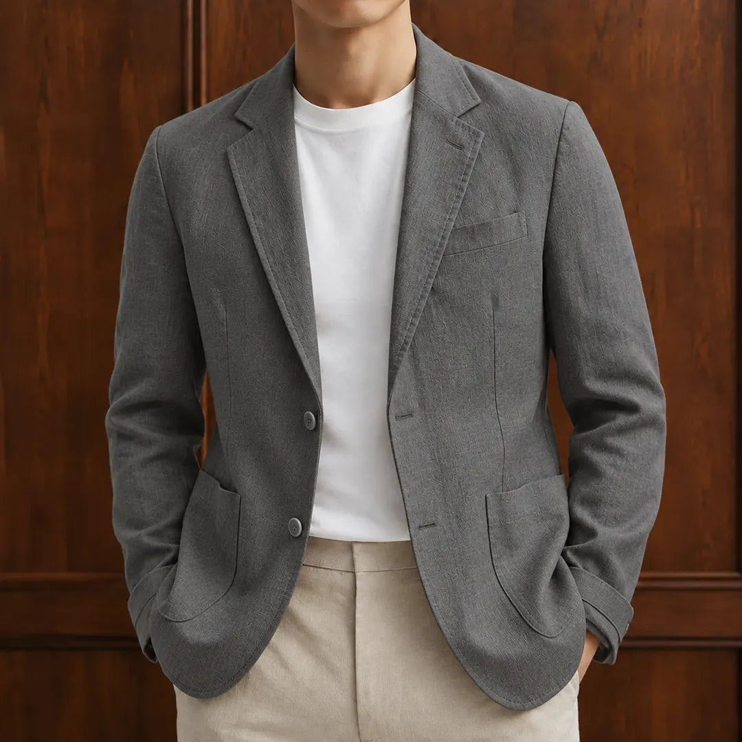 Tailored Single-Breasted Blazer