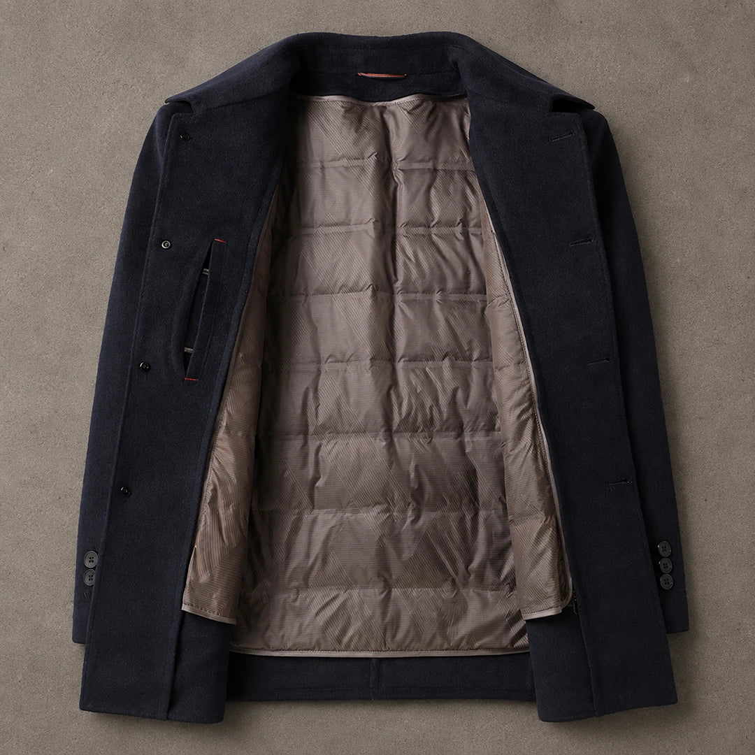 Tailored Wool Insulated Coat