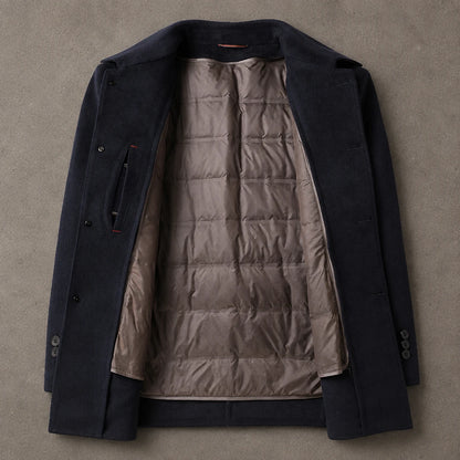 Tailored Wool Insulated Coat