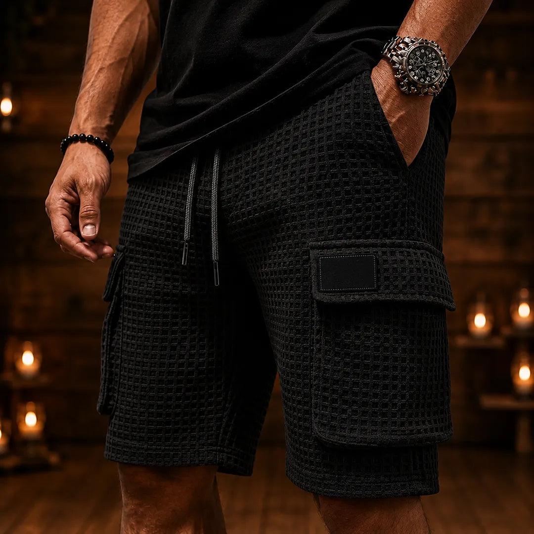 Textured Cargo Shorts
