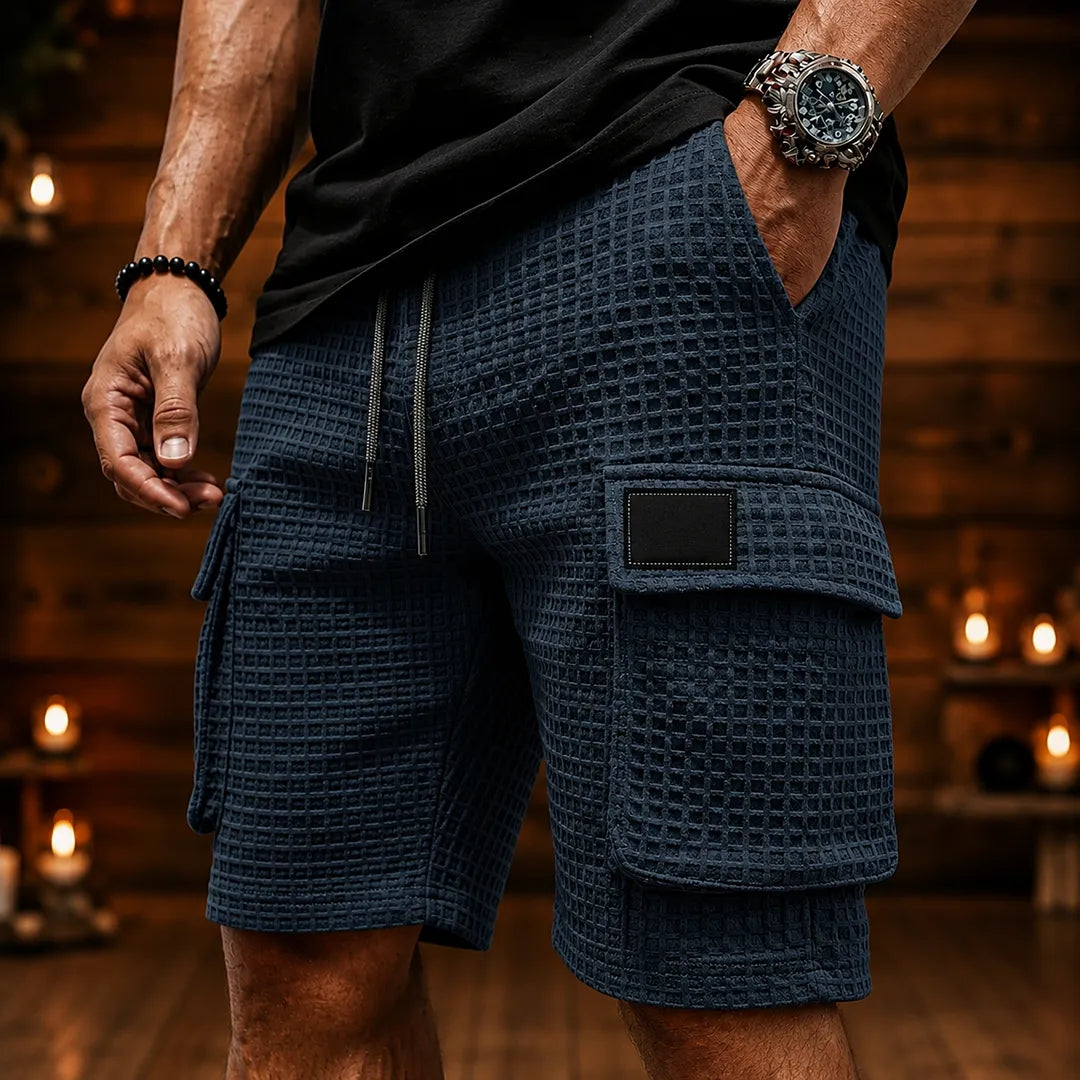 Textured Cargo Shorts