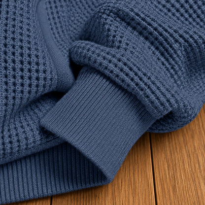 Textured Casual Hoodie Set