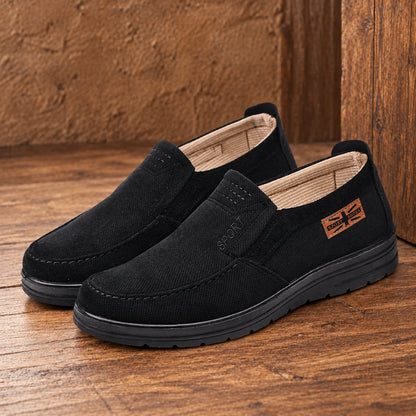 Textured Casual Slip-On Shoes