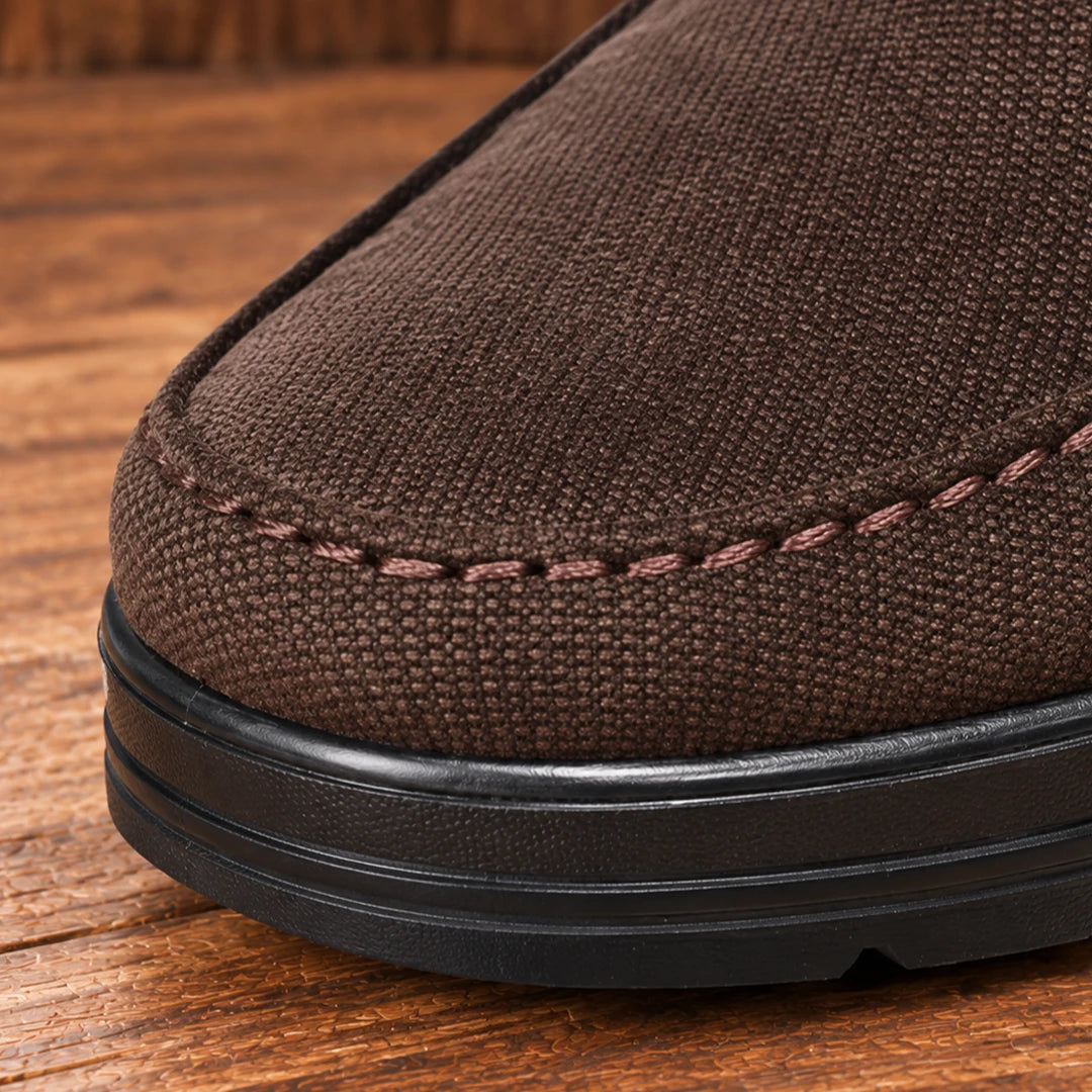 Textured Casual Slip-On Shoes
