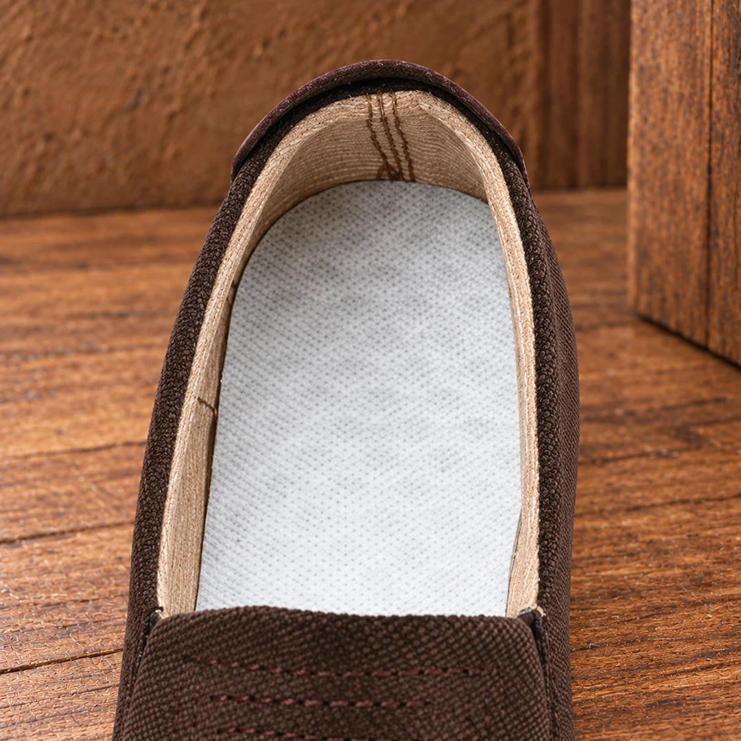 Textured Casual Slip-On Shoes