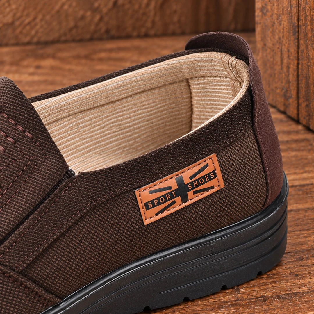 Textured Casual Slip-On Shoes
