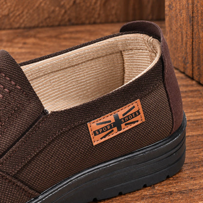 Textured Casual Slip-On Shoes