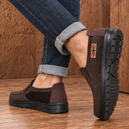 Textured Casual Slip-On Shoes