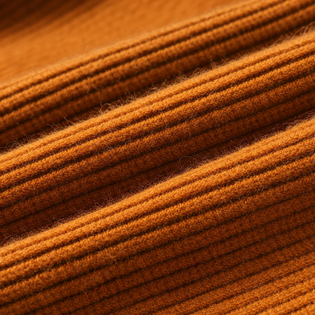 Textured Collared Knit Sweater