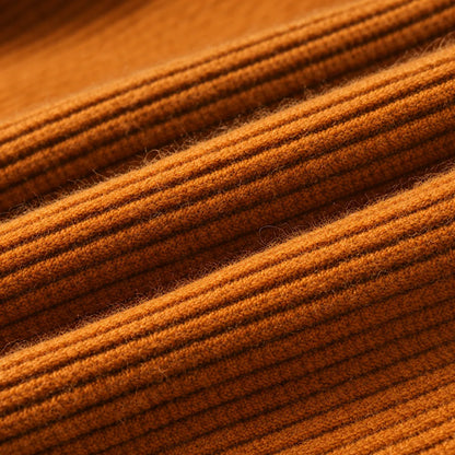 Textured Collared Knit Sweater