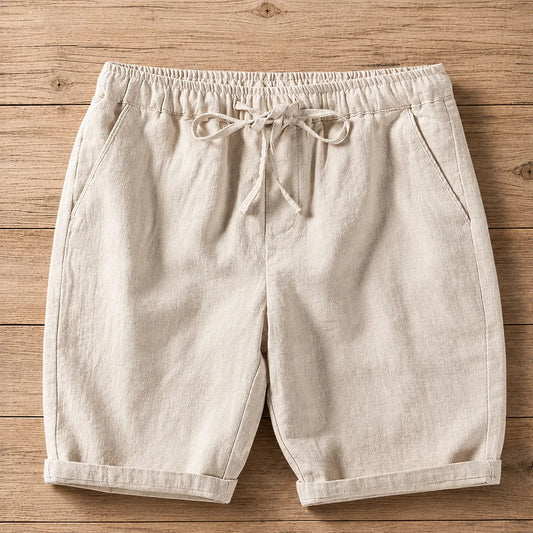 Textured Drawstring Shorts