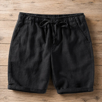Textured Drawstring Shorts