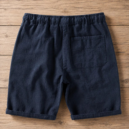 Textured Drawstring Shorts