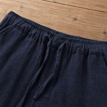 Textured Drawstring Shorts