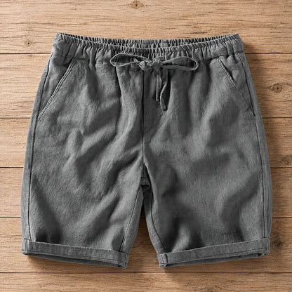 Textured Drawstring Shorts