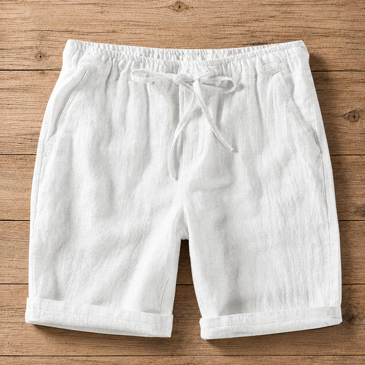Textured Drawstring Shorts