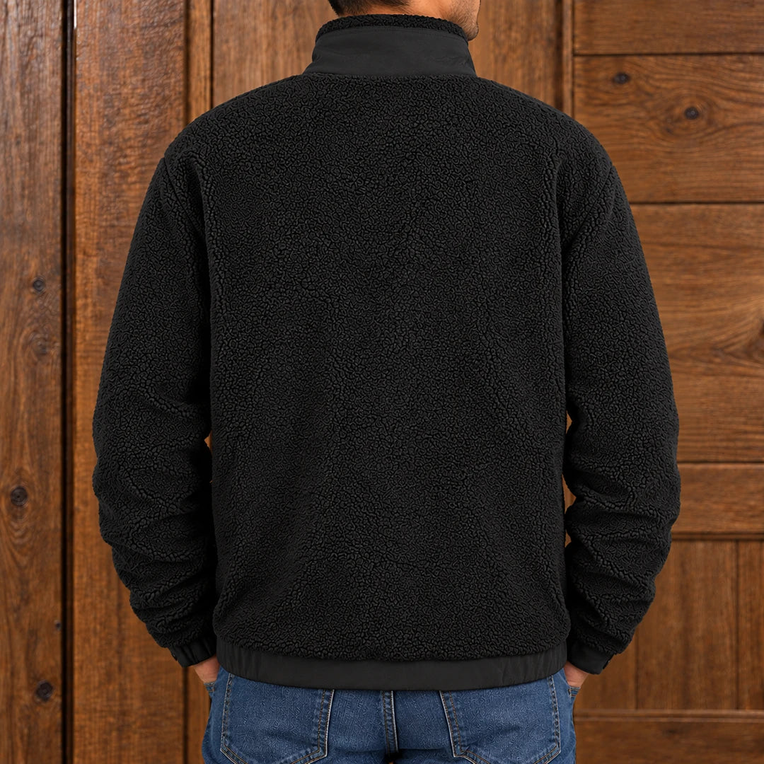Textured Fleece Zip Jacket
