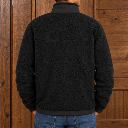 Textured Fleece Zip Jacket