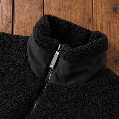 Textured Fleece Zip Jacket