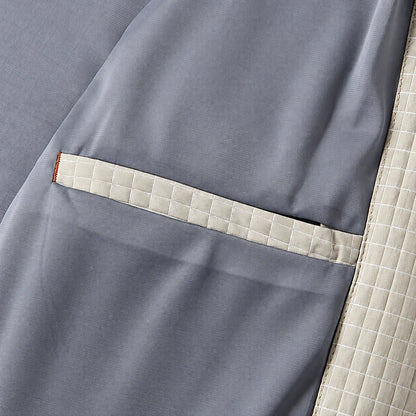 Textured Grid Shirt Jacket