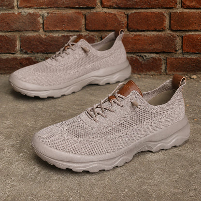 Textured Knit Low-Top Sneakers