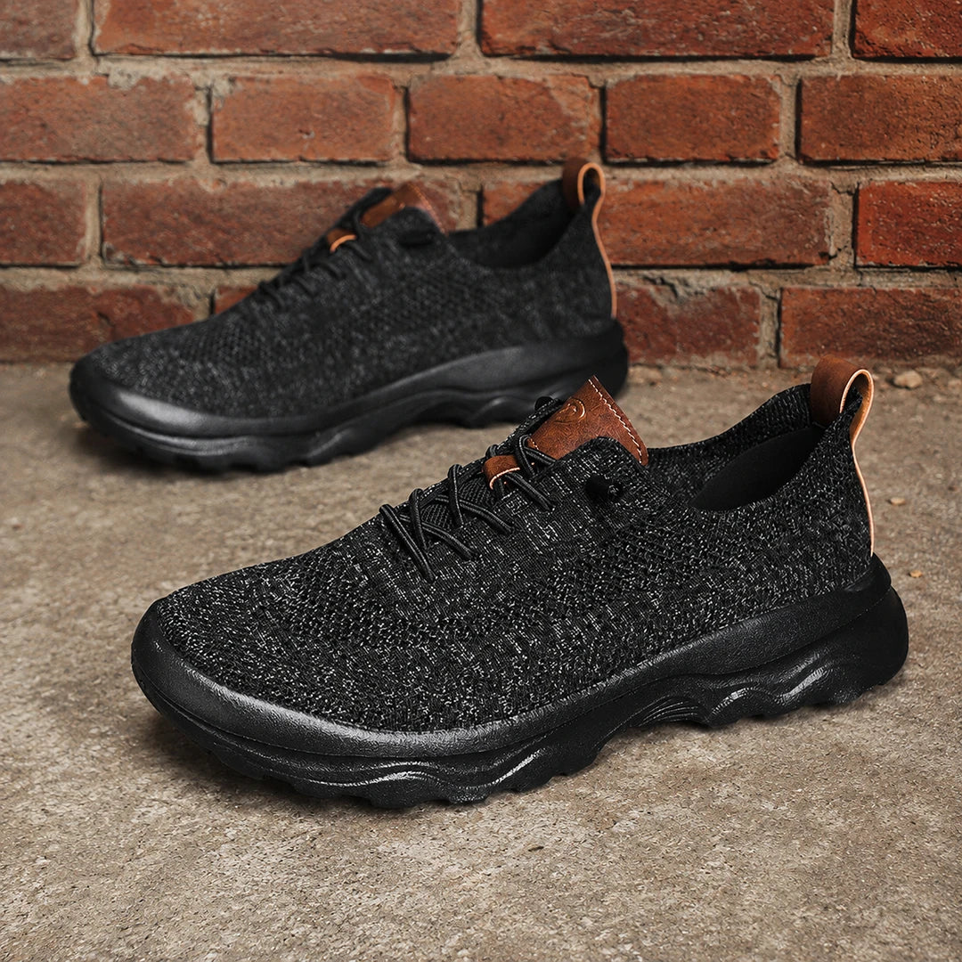 Textured Knit Low-Top Sneakers