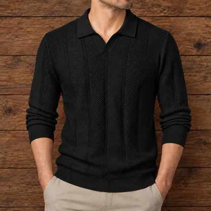 Textured Knit Polo