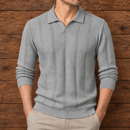 Textured Knit Polo