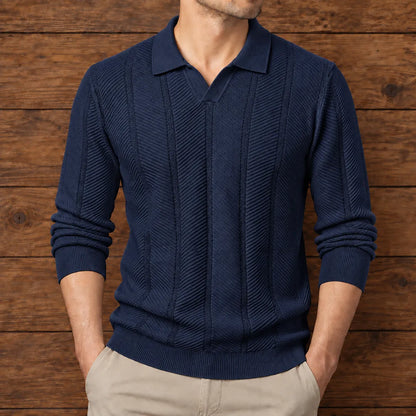 Textured Knit Polo