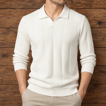 Textured Knit Polo