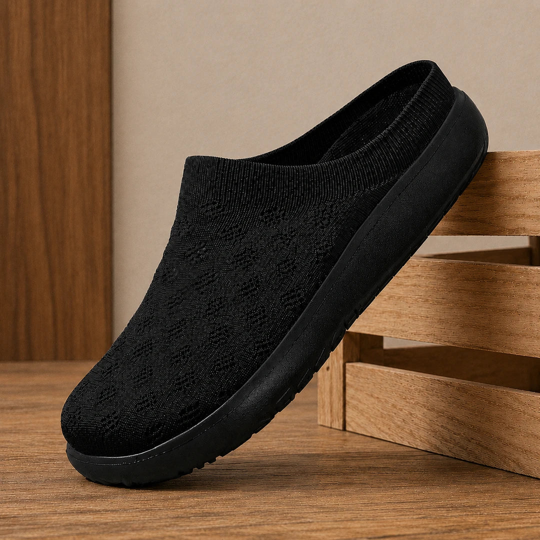 Textured Knit Slip-Ons